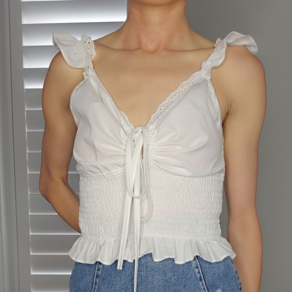 Unbranded rouched crop top